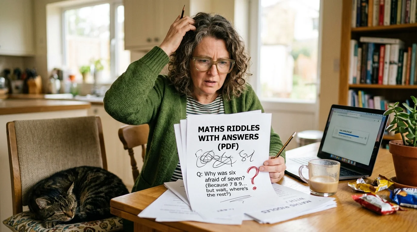 maths riddles with answers pdf