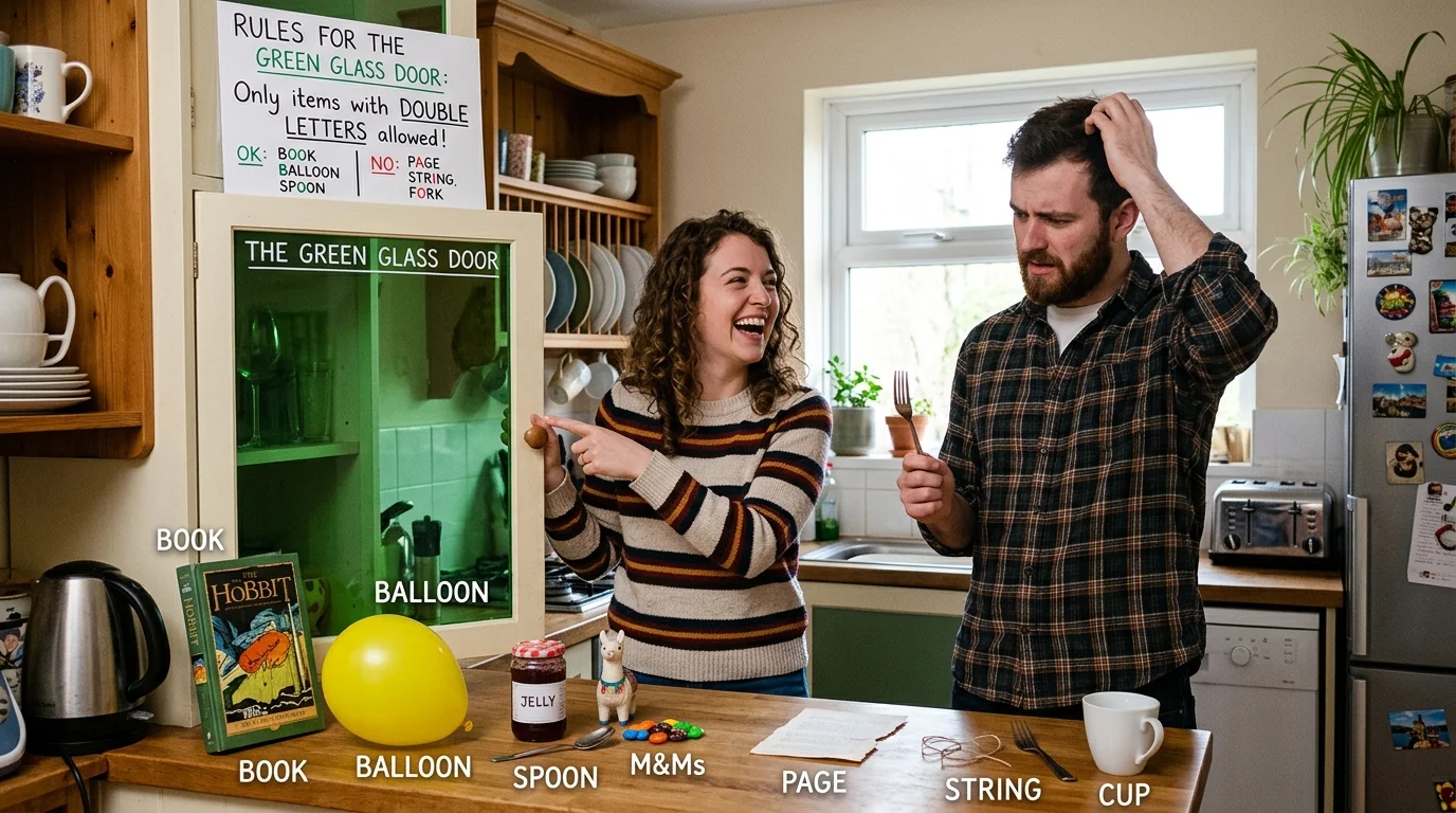 riddles like green glass door