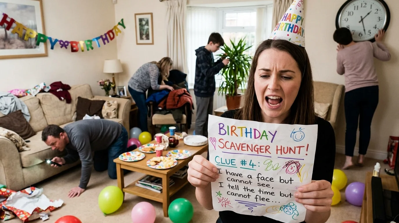 Birthday scavenger hunt riddles with answers