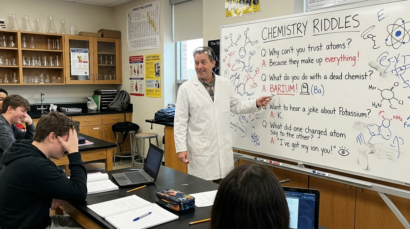 chemistry riddles and jokes